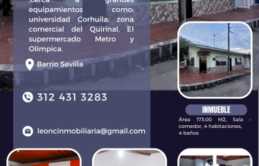 Casa Esquinera en Venta Barrio Sevilla